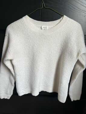 Wilfred Free Cream, 100% Merino Wool, Ribbed Sweater – XS ✨